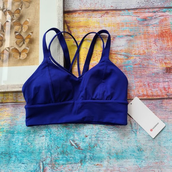 lululemon athletica Other - Lululemon Cobalt Pushing Limits Sports Bra 8 C/D